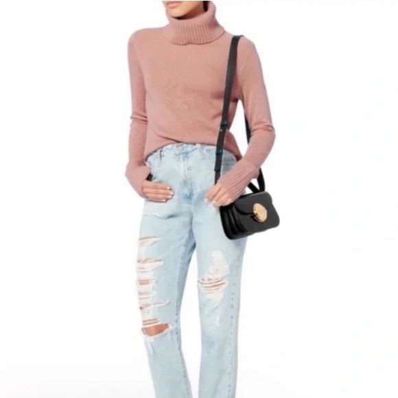 Veronica beard Asa cashmere turtleneck new with tags blush - Picture 2 of 7